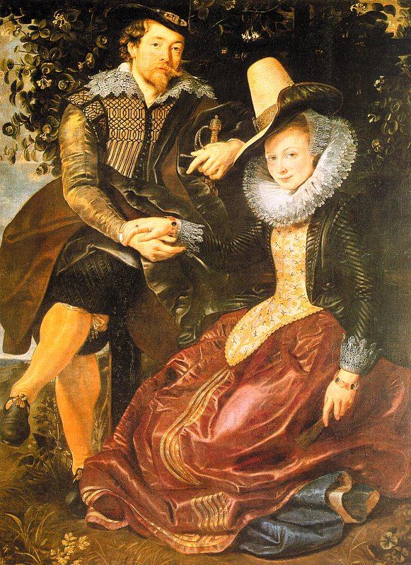 Peter Paul Rubens Rubens with His First Wife, Isabella Brandt, in the Honeysuckle Bower oil painting picture